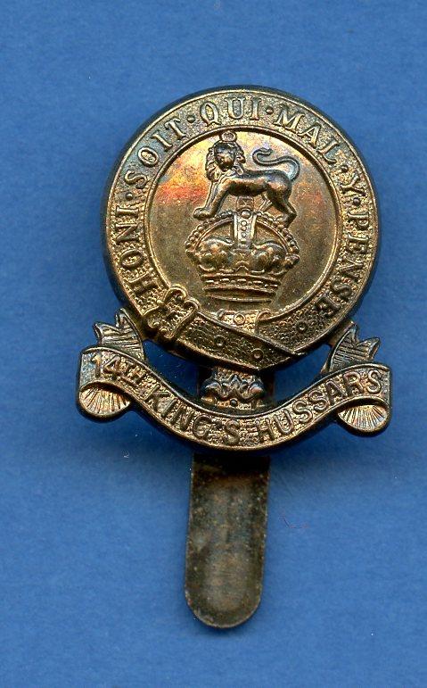 14th Kings Hussars Cap Badge