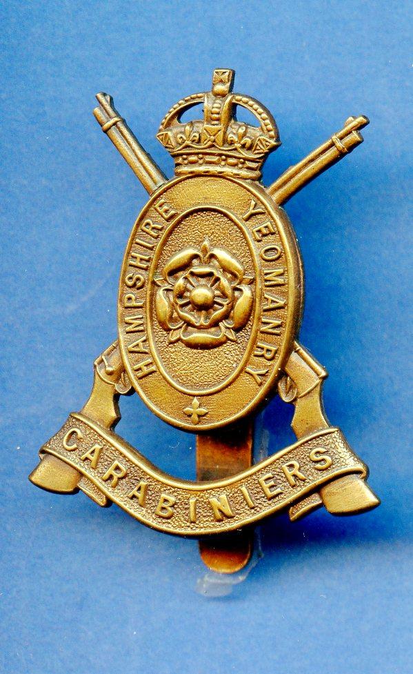 The Hampshire Carabiniers Yeomanry Cap Badge