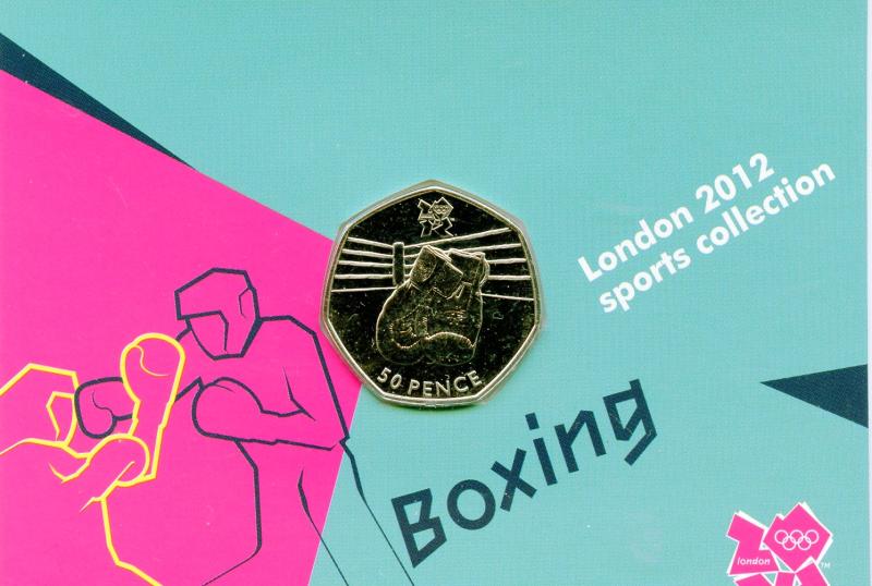 UK 2011 London 2012 Uncirculated  Olympic 50p 7/29 Boxing