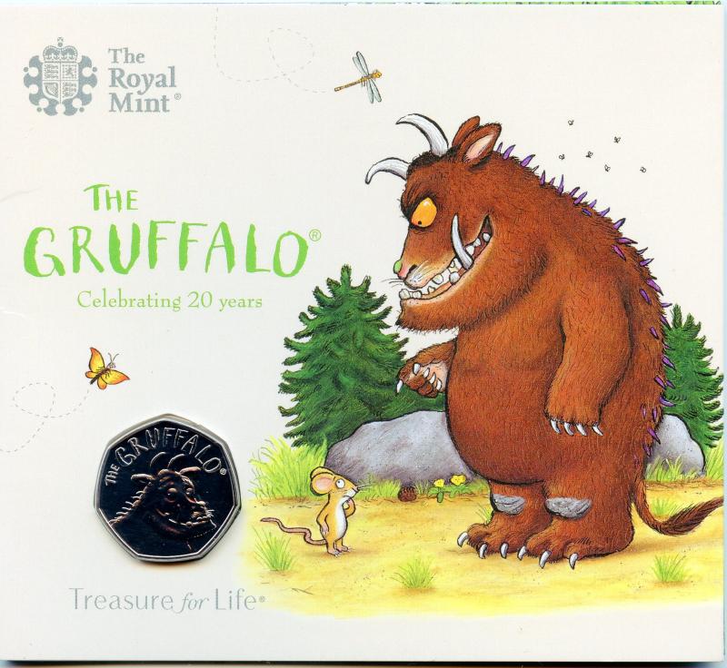 UK 2019 The Gruffalo Brilliant Uncirculated 50 Pence Coin