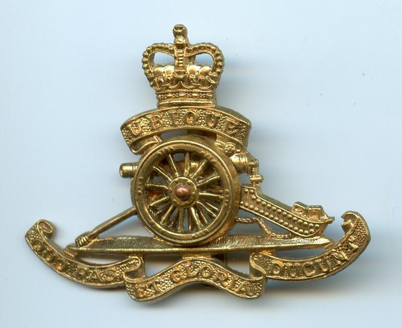 Royal Artillery Q/C Turning Wheel Cap Badge