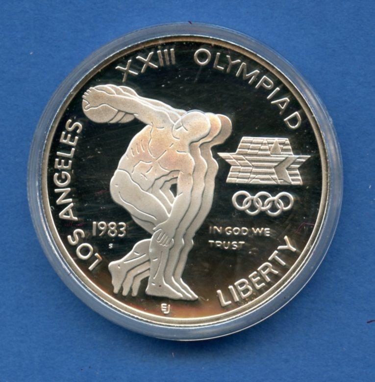 U.S.A. 1983 Olympic Games in Los Angeles Commemorative  Proof Silver Dollar