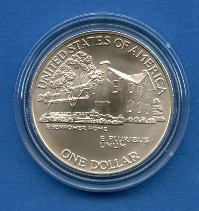 U.S.A 1990  Eisenhower Commemorative  Proof Silver Dollar