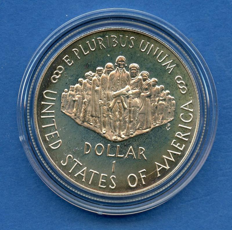 U.S.A. 1987 The 200th Anniversary of the US Constitution Commemorative  Proof Silver Dollar