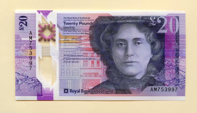 Royal Bank of Scotland  New Polymer £20 Note 27th May  2019