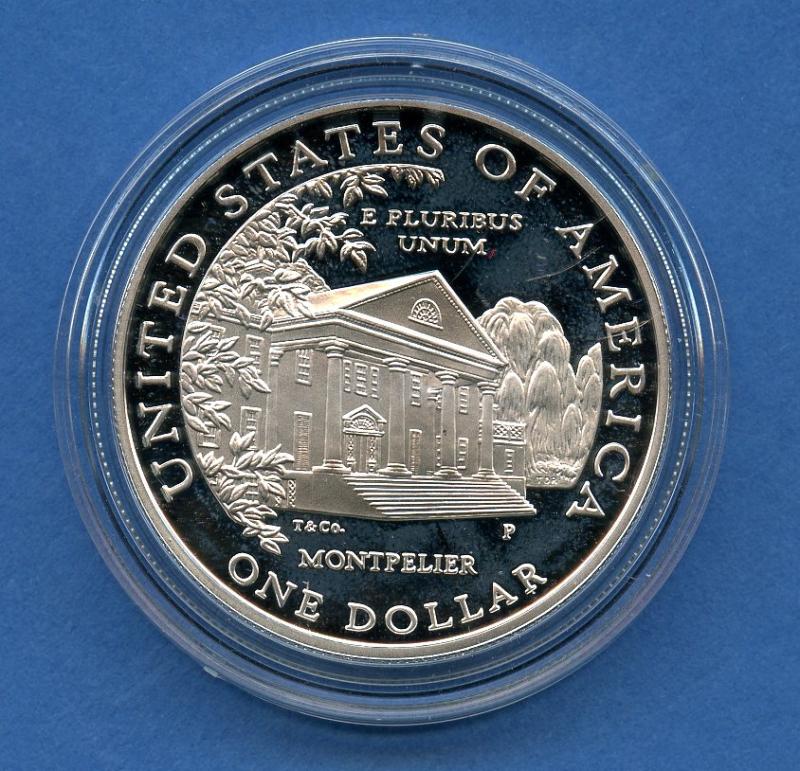 U.S.A 1999 Dolley Madison  Silver Proof Dollar Coin