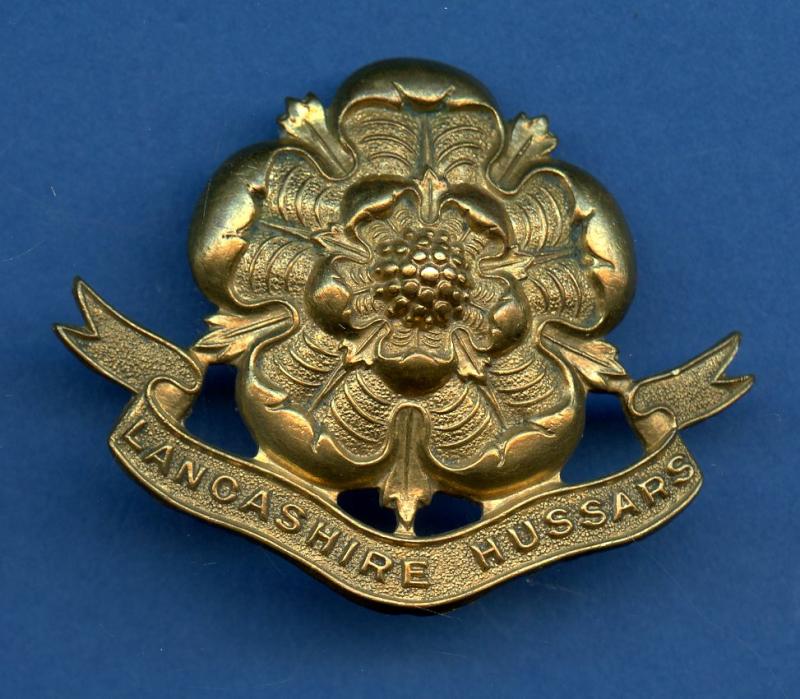 Lancashire Hussars Brass Cap Badge