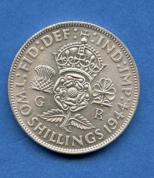 UK 1944  George VI  Florin Coin