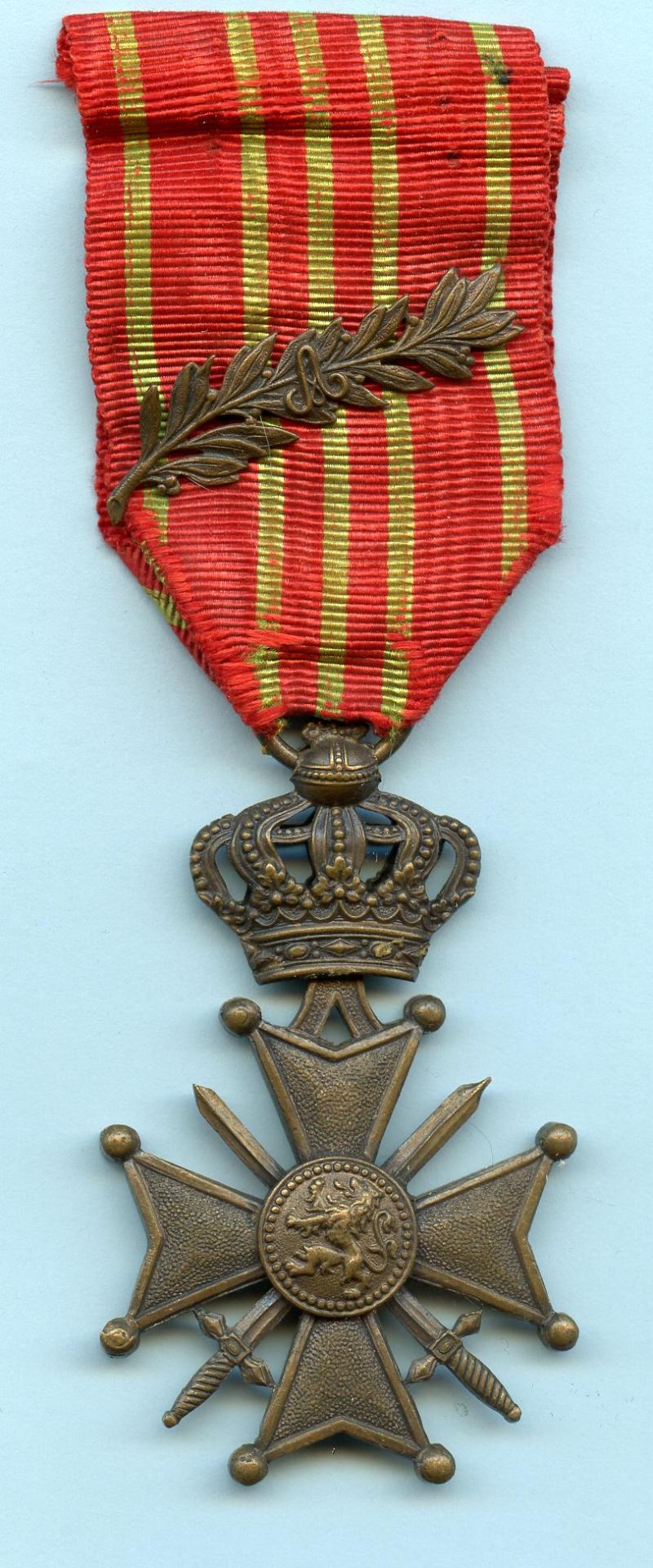 Belgium Croix De Guerre Medal with Palm