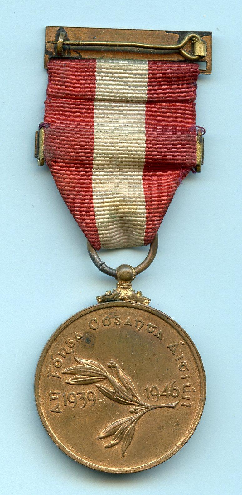 Eire Ireland Emergency Medal 1939-46 : Defence Forces