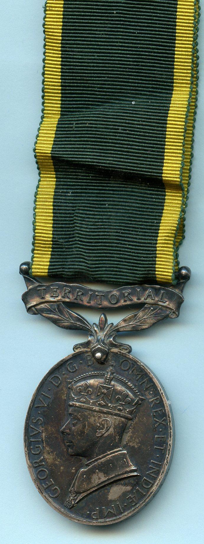 Territorial Efficiency Medal : Driver E. J. Kozel, Royal Army Service Corps