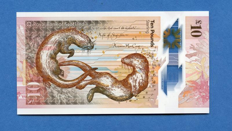Royal Bank of Scotland £10 Ten Pounds Note New Polymer Type Dated 26th December 2016