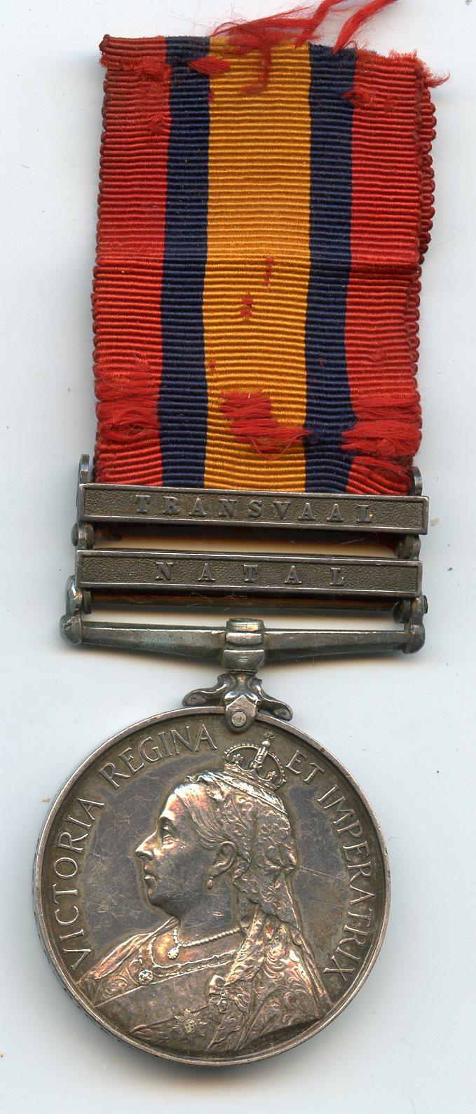 Queens South Africa Medal 1899-1902: Captain C.D. Dickie. 1st Volunteer Battalion Royal Scots Fusiliers