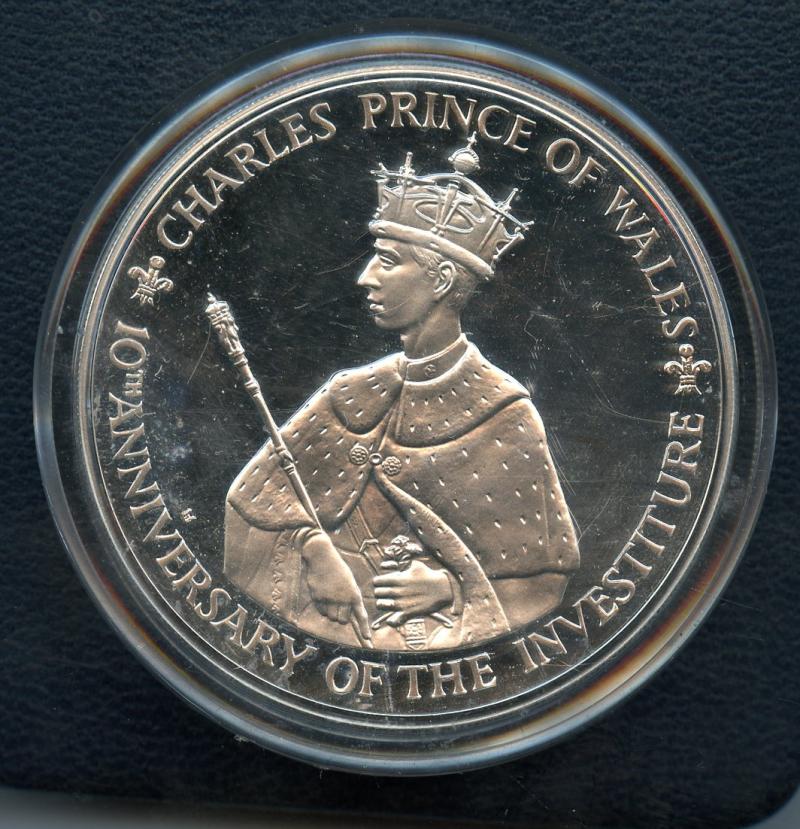 1979 Jamaica $25  Investiture Prince Charles Silver Proof Coin