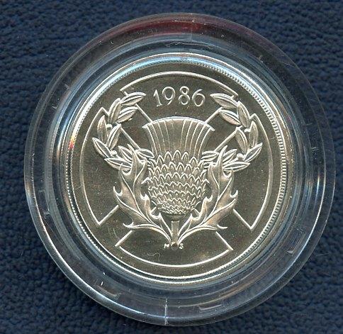 UK 1986 Commonwealth Games Edinburgh  Silver  Commemorative Proof £2 Coin