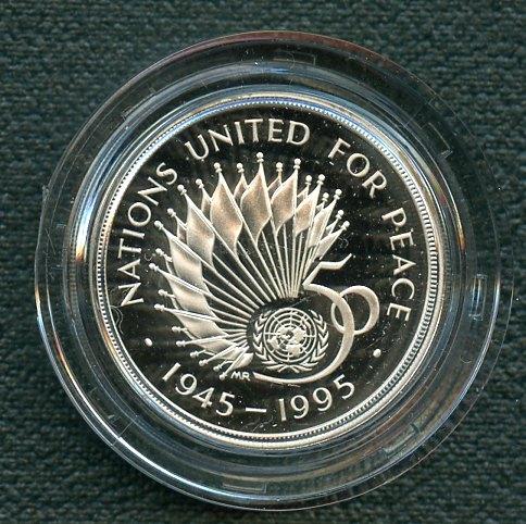 UK 1995 50th Anniversary of the United Nations Silver Proof £2 Coin