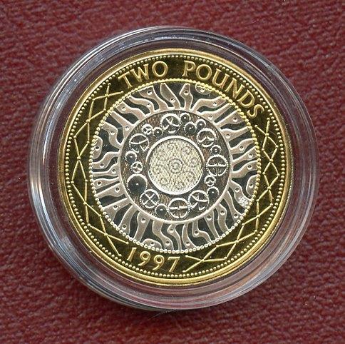 UK 1997 Standard Issue  Silver Proof £2 Coin