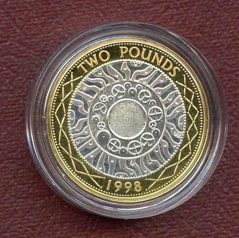 UK 1998  Standard Issue Silver Proof £2 Coin