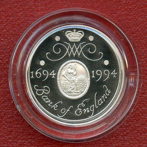 UK 1994  Tercentenary Bank of England  Silver Proof  Piedfort £2 Coin