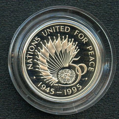 UK 1995  50th Anniversary of the United Nations   Silver Proof  Piedfort £2 Coin