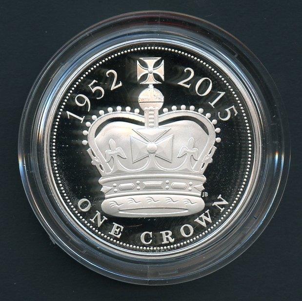 UK 2015 The Longest Reigning Monarch Silver Proof £5 Five Pound Crown Coin
