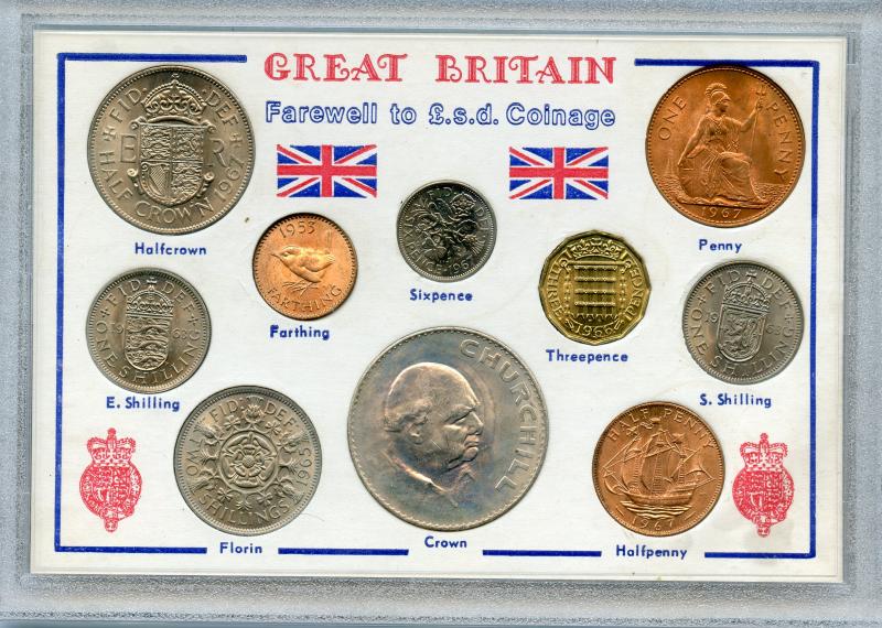 Farewell to the £.s.d. Uncirculated Coin Set