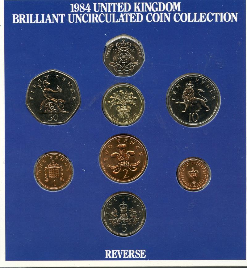 UK 1984 United Kingdom Brilliant Uncirculated Set of Coins