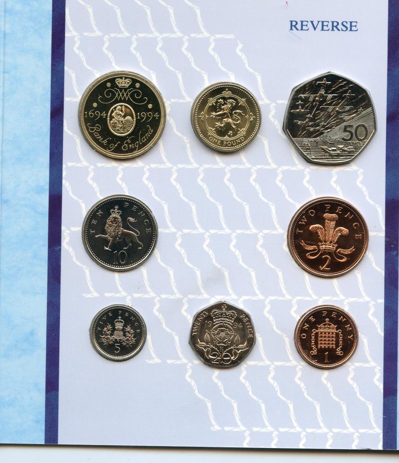 UK 1994 United Kingdom Brilliant Uncirculated Coin Set