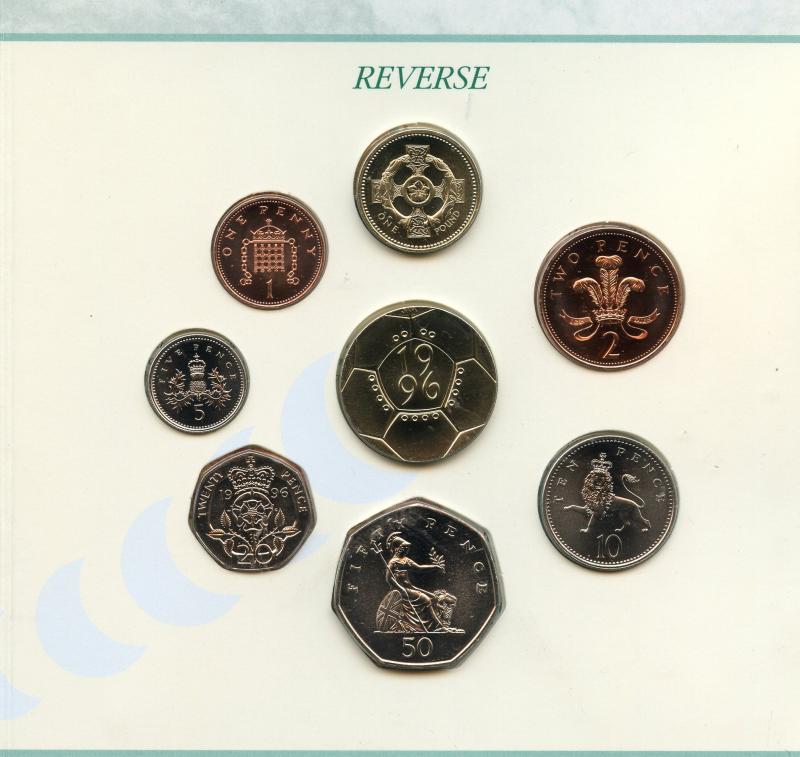 UK 1996 United Kingdom Brilliant Uncirculated Coin Set