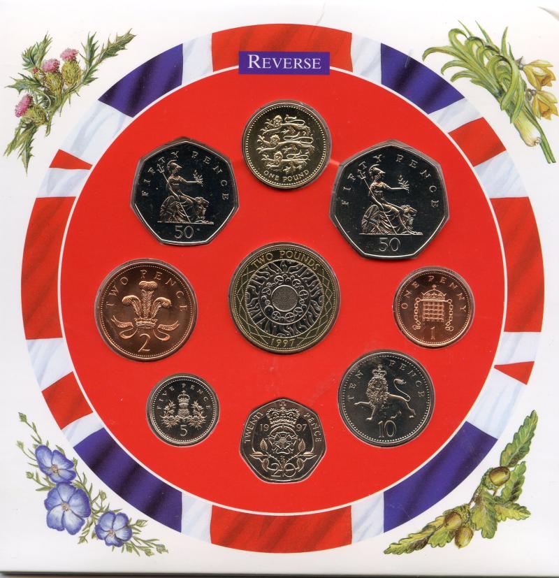 UK 1997 United Kingdom Brilliant Uncirculated Coin Set