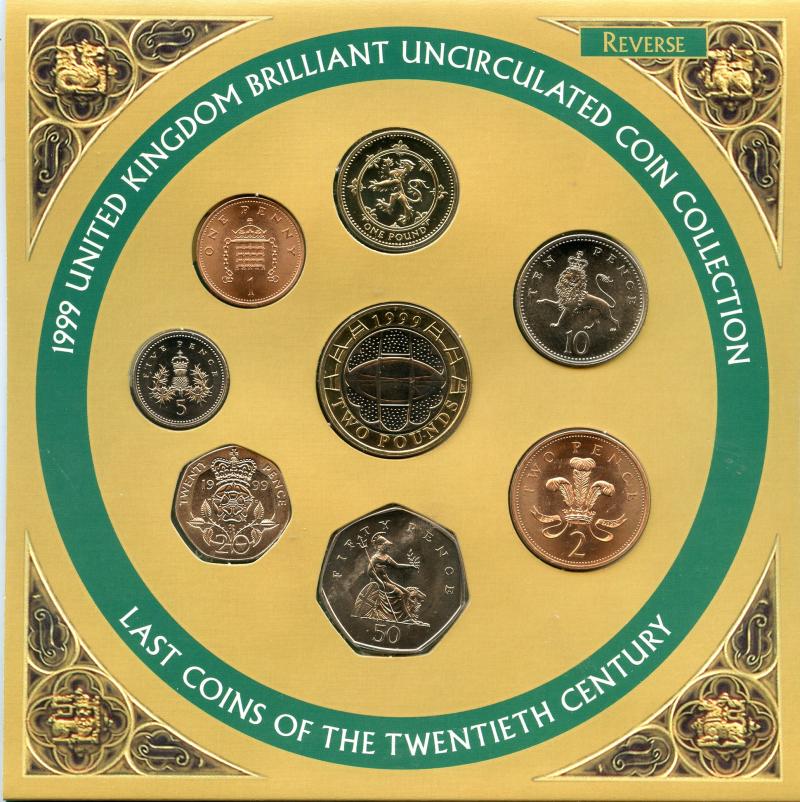 UK 1999 United Kingdom Brilliant Uncirculated Coin Set