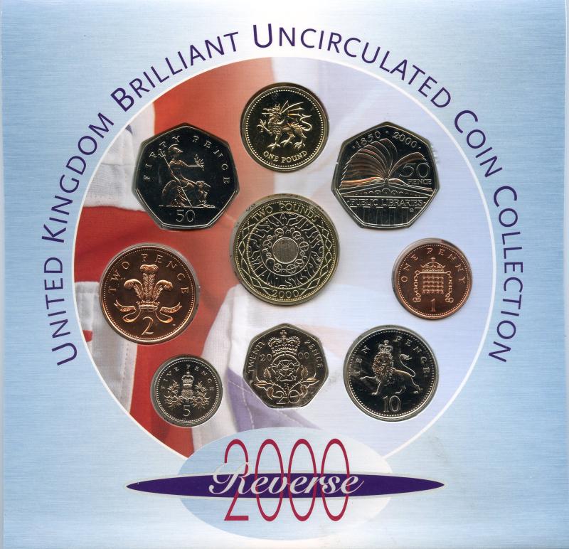 UK 2000 United Kingdom  Brilliant Uncirculated Coin Set