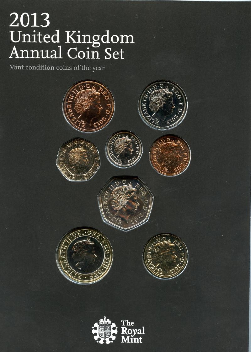 UK 2013 Royal Mint United Kingdom annual coin collection year set