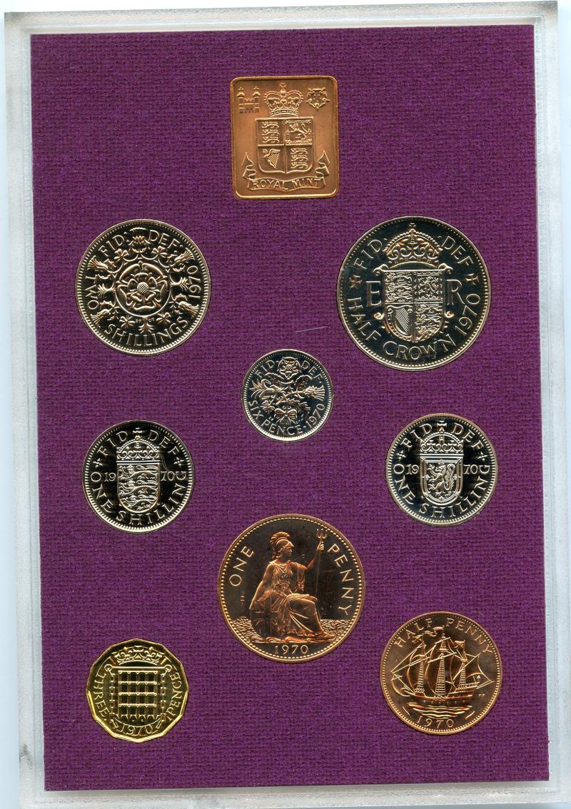 UK 1970 Royal Mint Proof  Coin Set