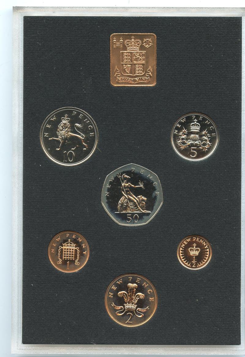 UK 1971 Royal Mint UK Proof  Coin Set