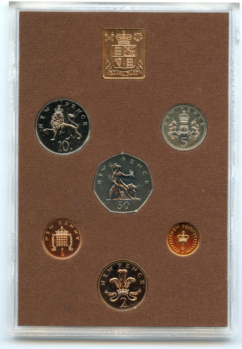 UK 1974 Royal Mint UK Proof Set Coins