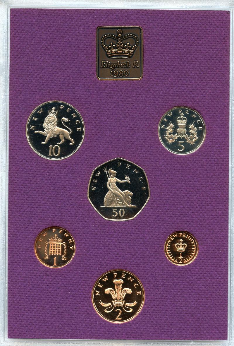 UK 1980 Royal Mint Proof  Coin Set