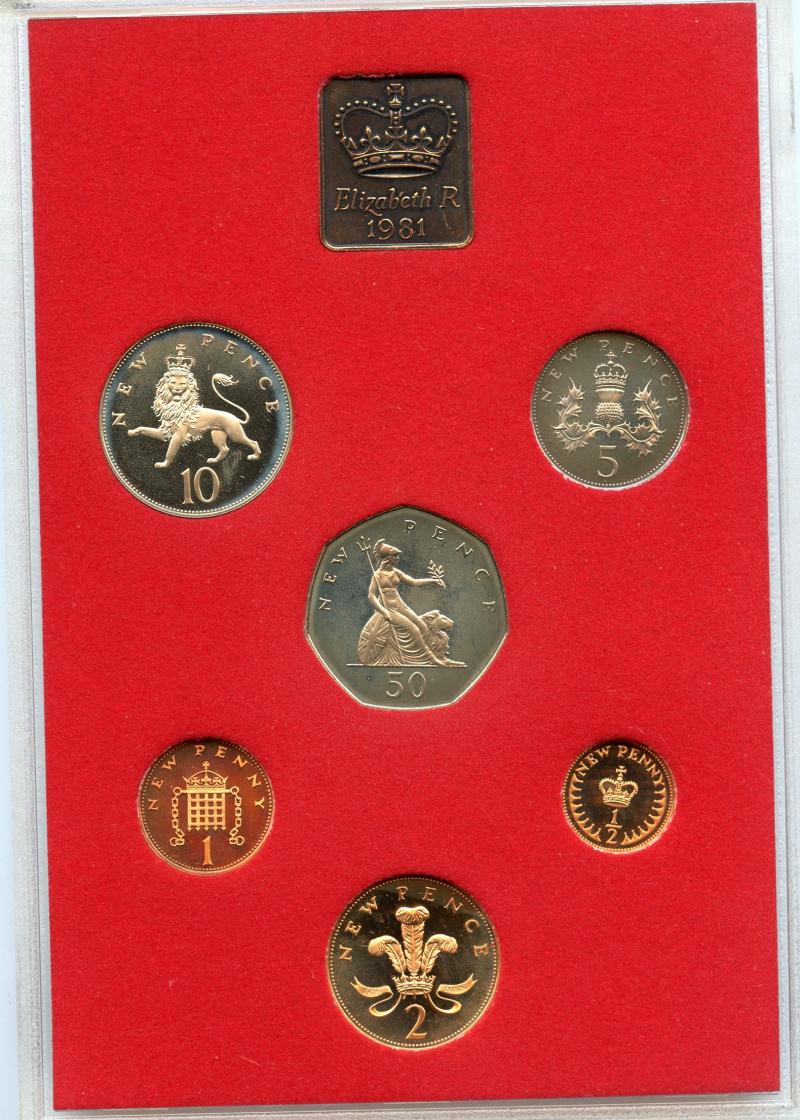 UK 1981 Royal Mint Proof Set Coins