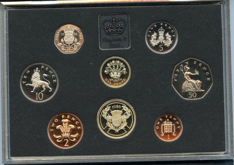 UK 1986 Royal Mint Proof  Coin Set