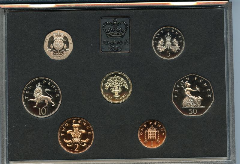 UK 1987 Royal Mint Proof Coin Set