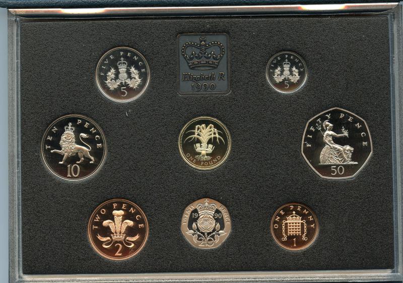 UK 1990 Royal Mint Proof Set Coins