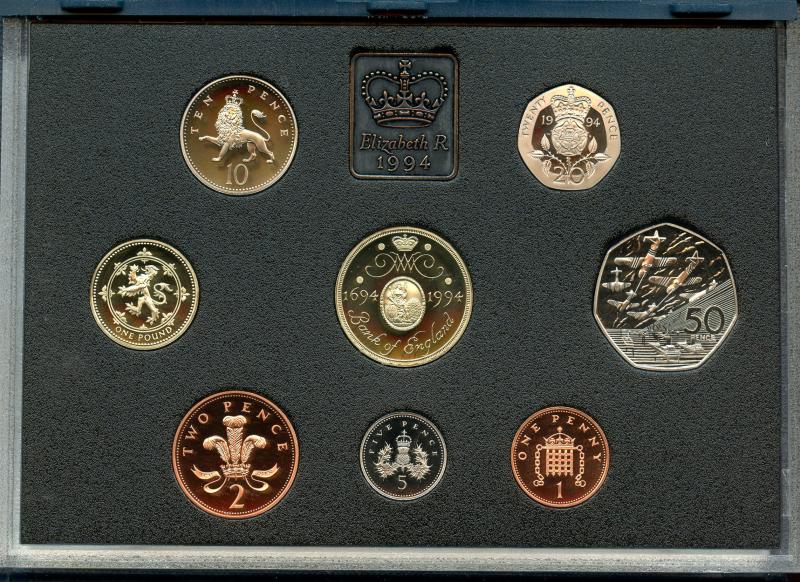 UK 1994 Royal Mint Proof Set Coins