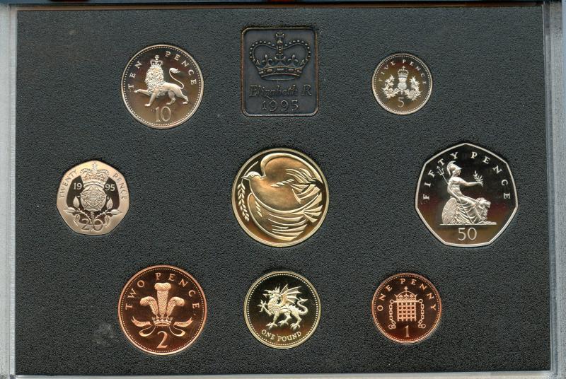 UK 1995 Royal Mint Proof Set Coins