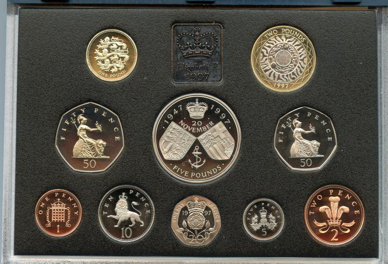 UK 1997 Royal Mint Proof Set Coins