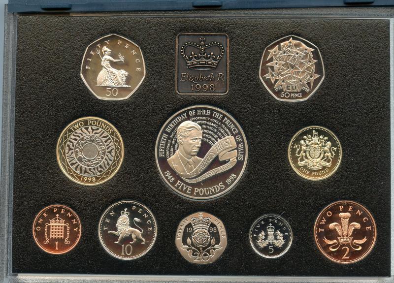 UK 1998 Royal Mint Proof Set Coins