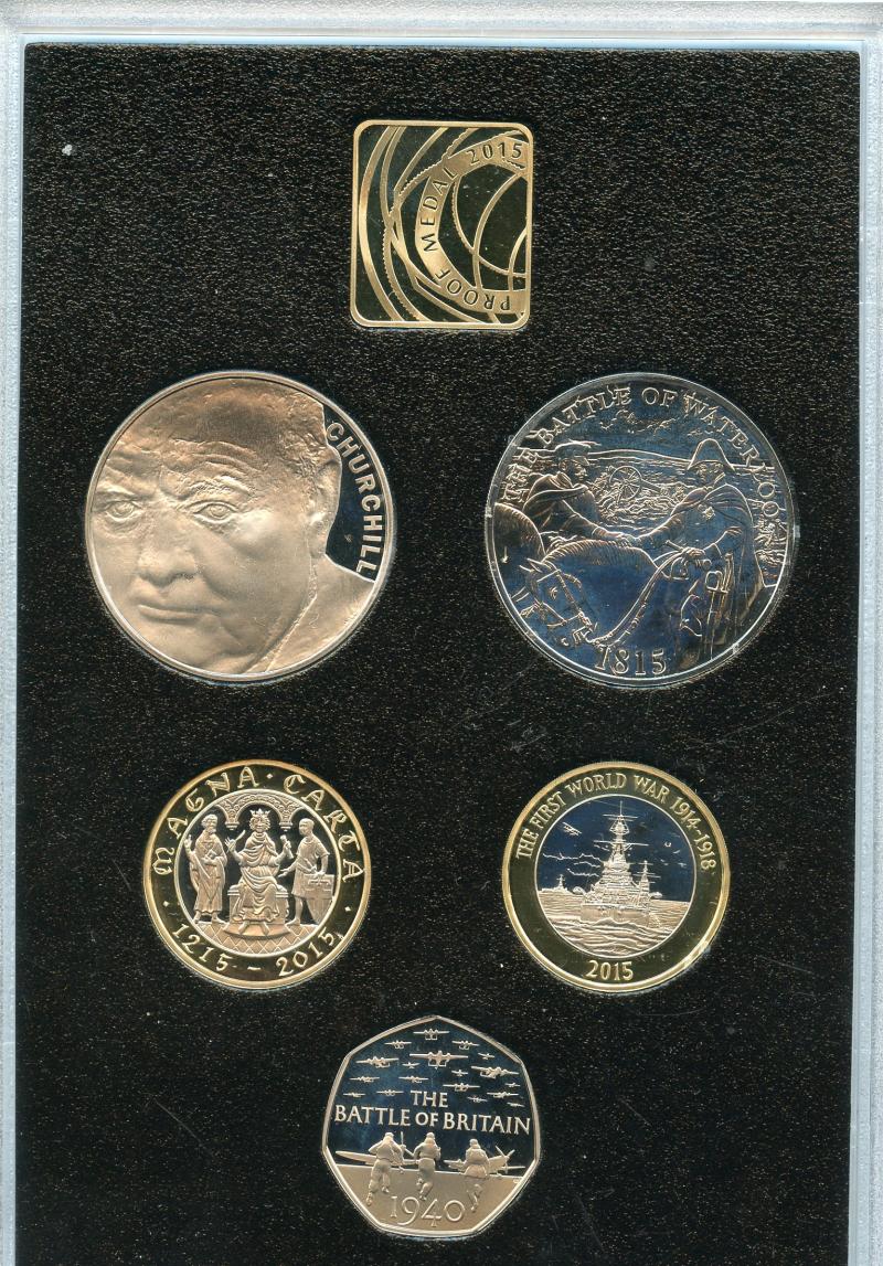 UK 2015 Royal Mint UK Commemorative Proof Coin Set