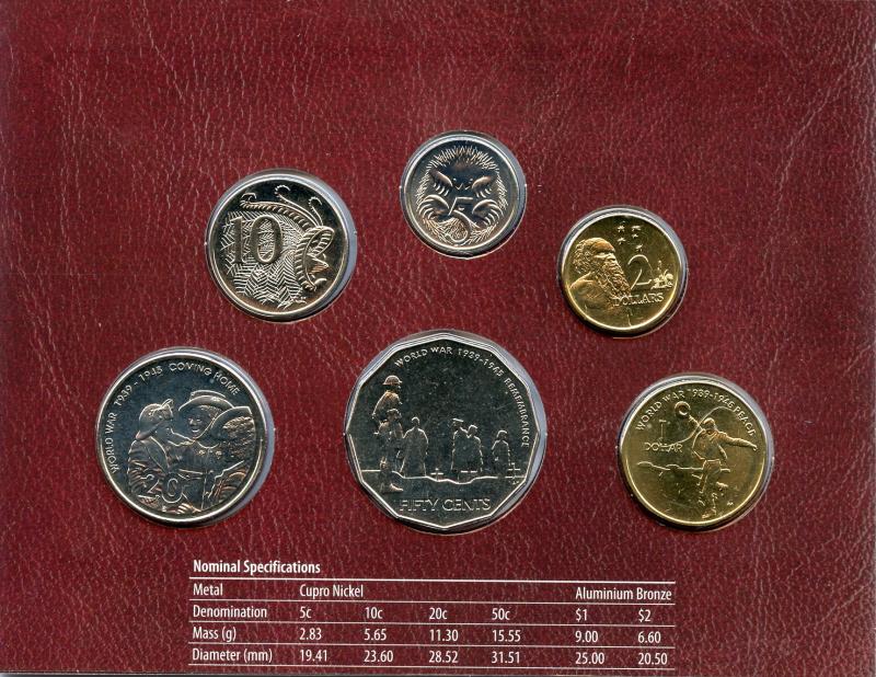 Australia Royal Australian Mint 2005  Uncirculated Six Coin Set