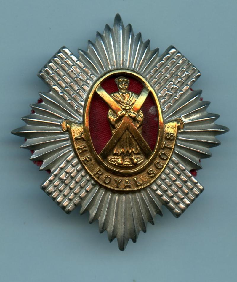 1st Battalion The Royal Scots Cap Badge