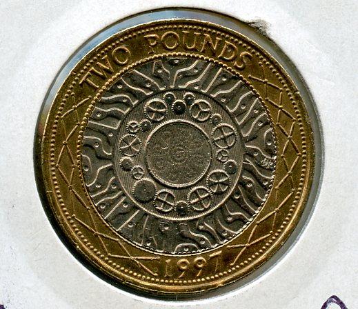 UK  Standard Design £2 Coin Dated 1997