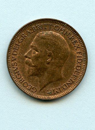 UK  George V Farthing  Dated 1933